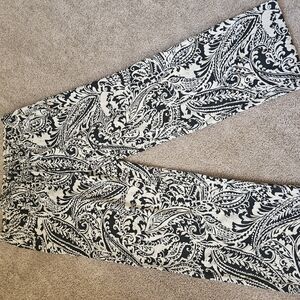 Ralph Lauren Black and White Wide Leg Pants